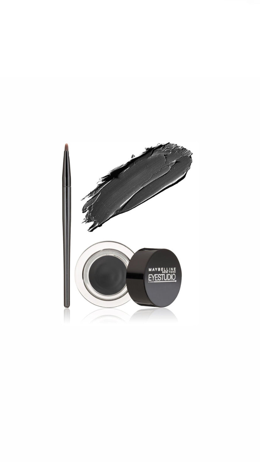 Maybelline Eye Studio Lasting Drama Gel Eyeliner Blackest Black | جل ايلاينر اسود ميبيلين