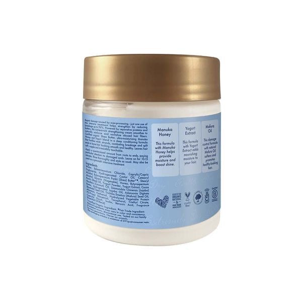 SheaMoisture's Manuka Honey & Yogurt Hydrate + Repair Protein-Strong Treatment | ماسك الزبادي والعسل لاصلاح الشعر وترطيبة
