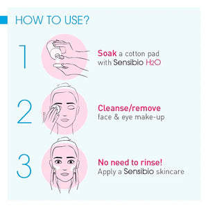 BIODERMA SENSIBIO H2O make-up removing micellar | بيوديرما مزيل مكياج للبشرة الحساسة