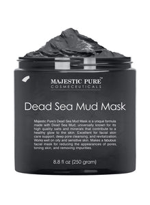 MAJESTIC PURE Dead Sea Mud Mask for Face and Body |قناع طين البحر الميت النقي من ماجيستك للوجه والجسم