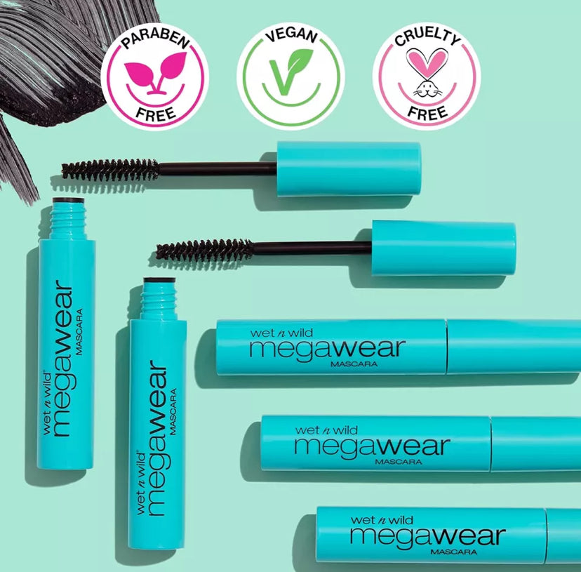 Mascara By wet n wild Enhance and Define Megawear Mascara Gentle Gel Volumizing Formula | مسكارة للعيون