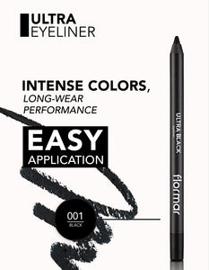 Flormar Ultra Eyeliner Black | فلورمار ايلاينر أسود
