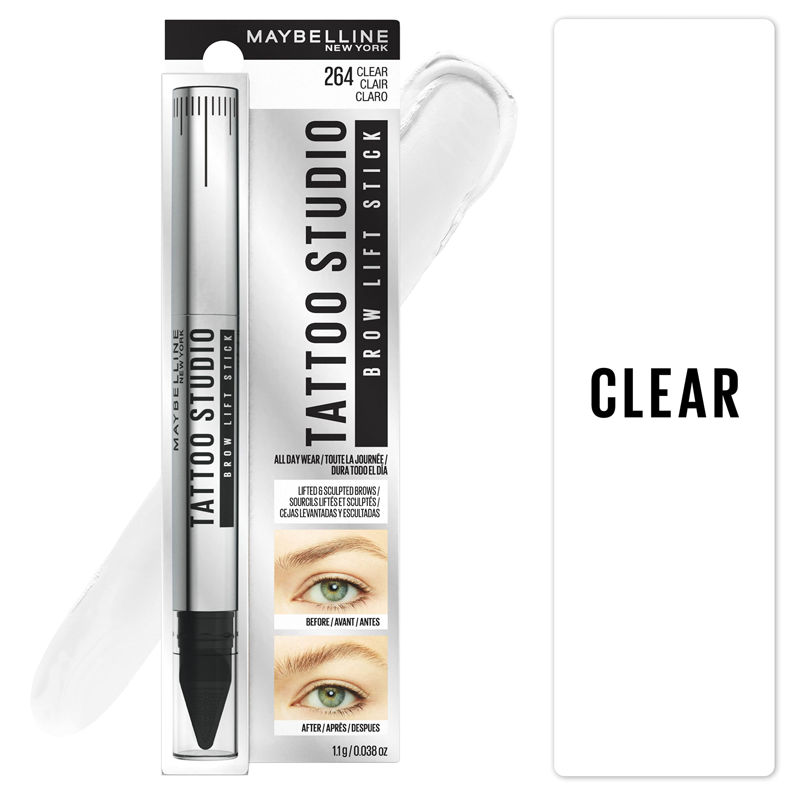 Maybelline TattooStudio Brow Lift Stick Makeup | قلم مايبيلين تاتو ستوديو لرفع الحواجب
