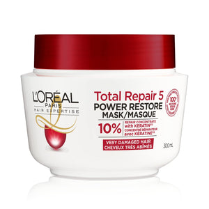 LOREAL PARIS HAIR EXPERTISE
Total Repair 5 POWER RESTORE MASK | لوريال ماسك للشعر التالف جداً