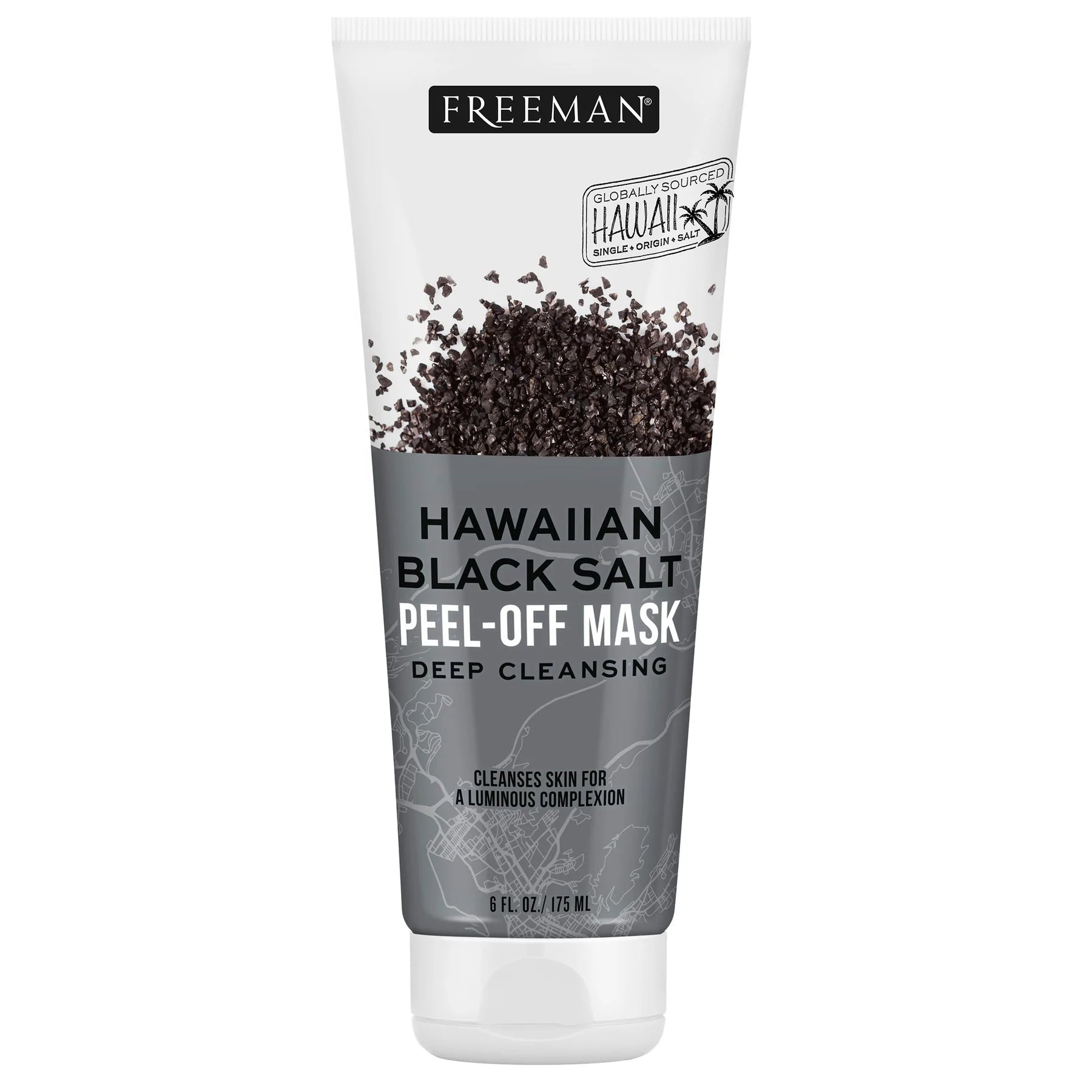 FREEMAN Hawaiian Black Salt Peel Off Mask Deep Cleansing | فريمان ماسك قناع تقشير الملح الأسود في هاواي للتطهير العميق