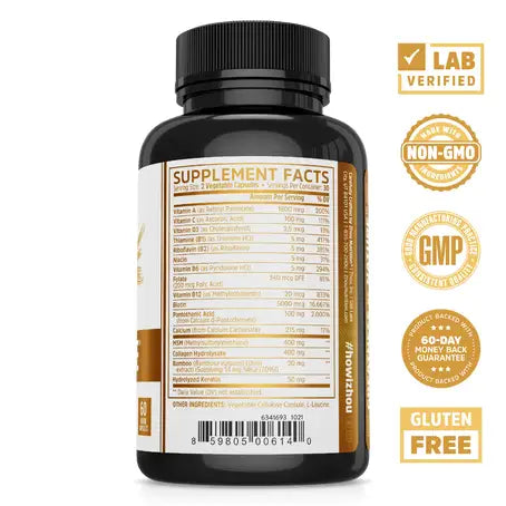 Zhou Hairfluence |مكمل غذائي بالبايوتين  كولاجين،وكيراتين، فيتامينات A, C, D3, B12،