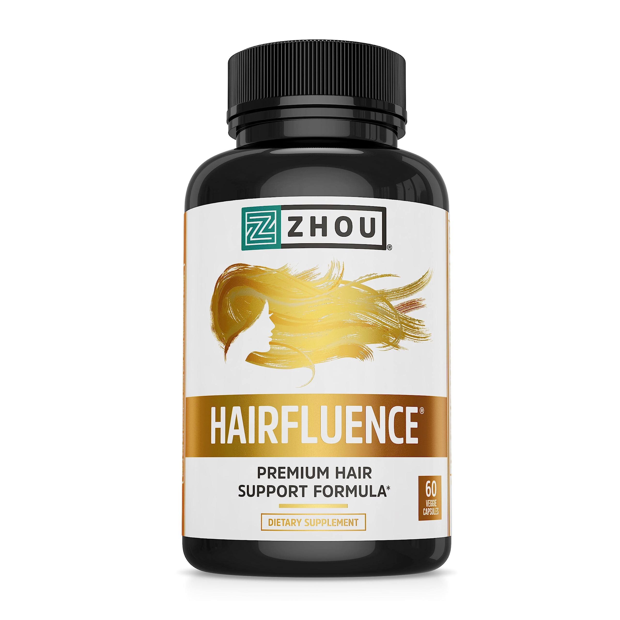 Zhou Hairfluence |مكمل غذائي بالبايوتين  كولاجين،وكيراتين، فيتامينات A, C, D3, B12،