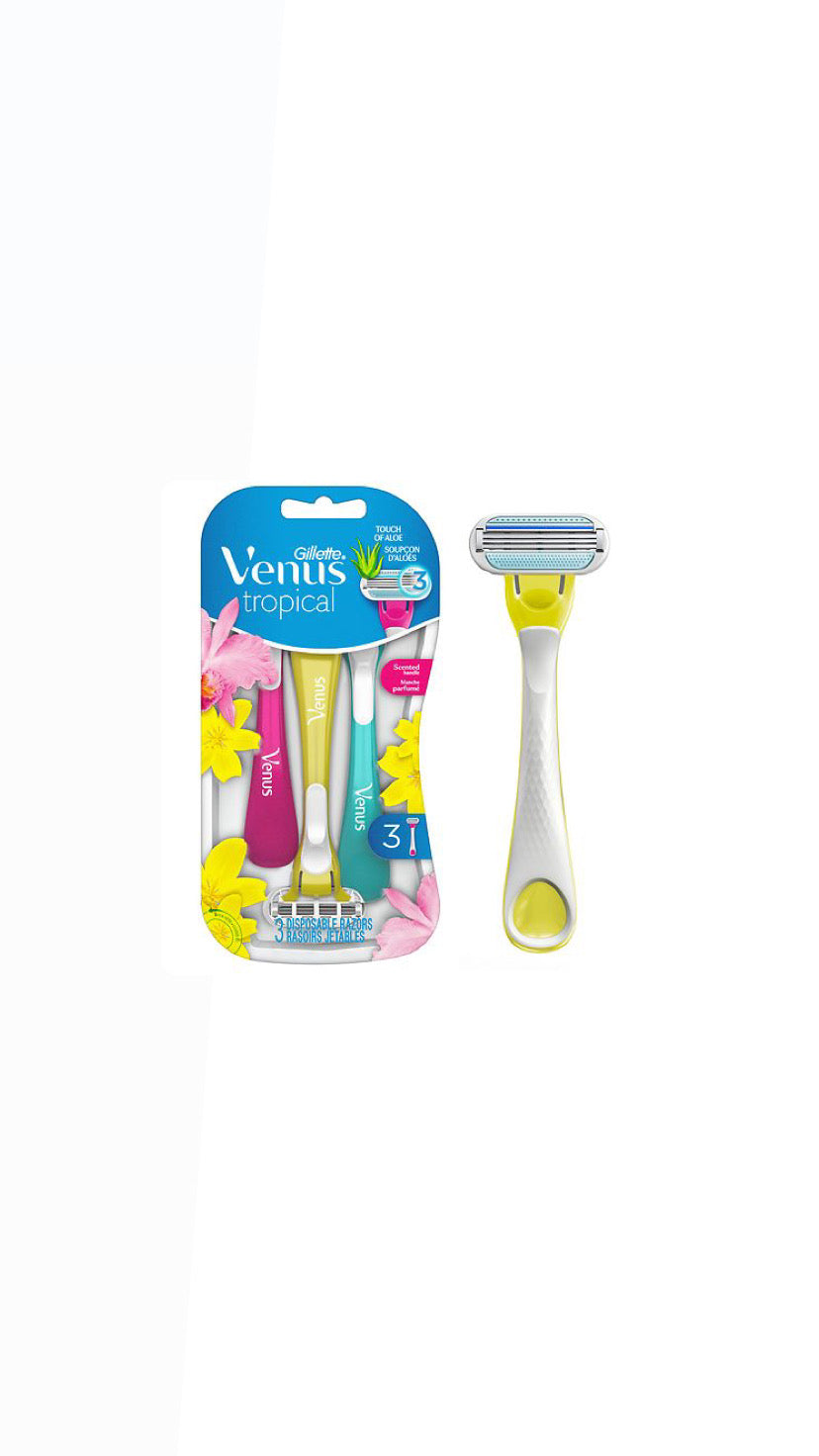 Gillette Venus tropical Tropical Women's Disposable |  شفرات حلاقة فينوس للجسم