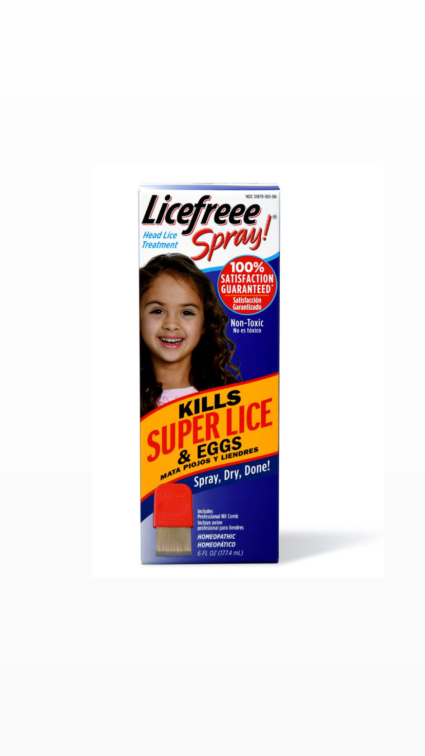 LiceFreee! Spray Instant Head Lice Treatment | بخاخ لعلاج قمل الرأس