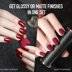 MEFA Gel Nail Polish Set 23 Pcs Gifts Box - Soak Off UV LED Color Gel Varnish | مجموعة طلاء اظافر بالاشعة فوق البنفسجية