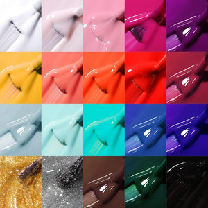 MEFA Gel Nail Polish Set 23 Pcs Gifts Box - Soak Off UV LED Color Gel Varnish | مجموعة طلاء اظافر بالاشعة فوق البنفسجية