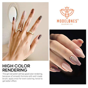 Modelones Gel Nail Polish Set 7 Colors |مجموعة طلاء اظافر