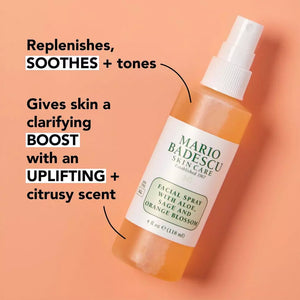 Mario Badescu Facial Spray With Aloe Sage And Orange Blossom | بخاخ ماريو بالبرتقال