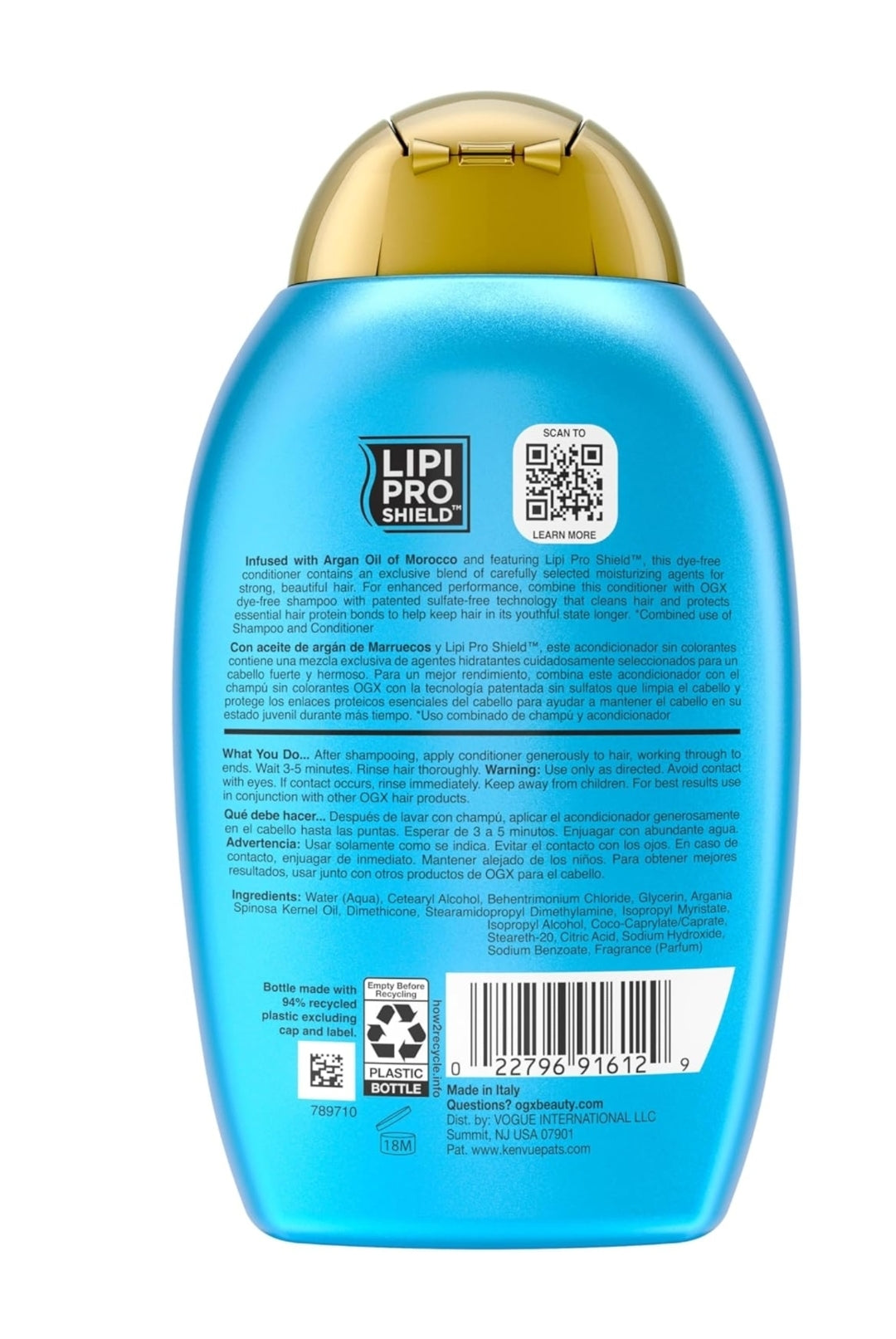 OGX Organix Renewing Moroccan Argan Oil Hair Conditioner | بلسم الترطيب والتجديد بزيت الأرغان المغربي