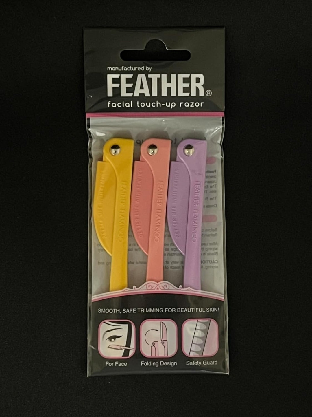 شفرة فيذر لتحديد الوجه وإزالة الشعر – FEATHER Facial Touch-Up Razor