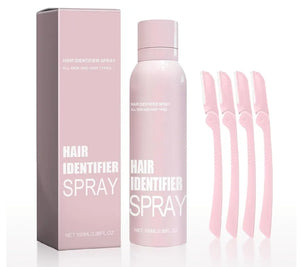 Hair Identifier Spray + Razors Set – 100ml
بخاخ تحديد الشعر مع أمواس إزالة الشعر – 100 مل