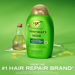 OGX Clarifying Strength + Rosemary Mint Shampoo| 
شامبو تنظيف وتقوية الشعر بالروزماري والنعناع