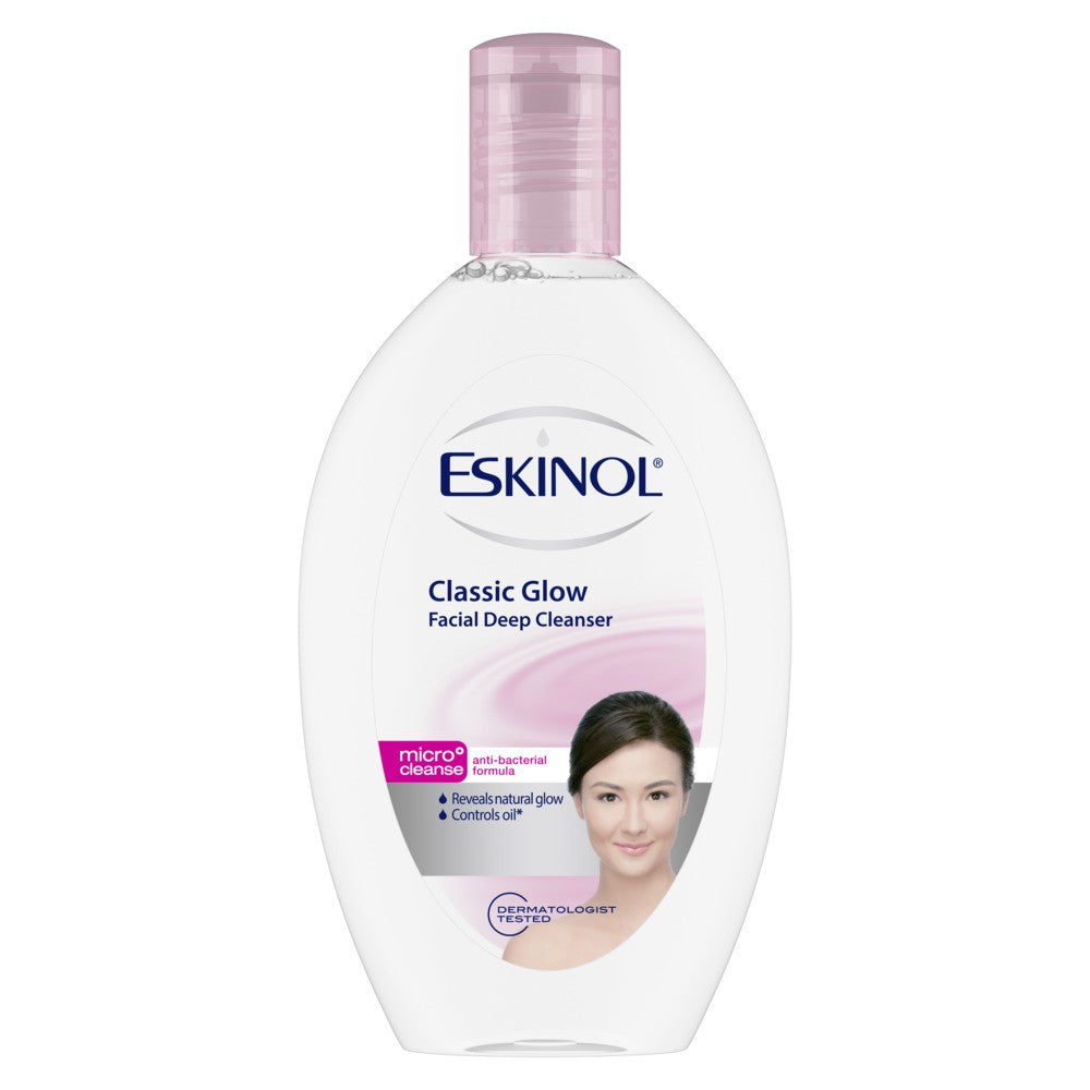 Eskinol Classic White Facial Deep Cleanser – 225ml
إسكينول منظف عميق للوجه للتفتيح الكلاسيكي – 225 مل