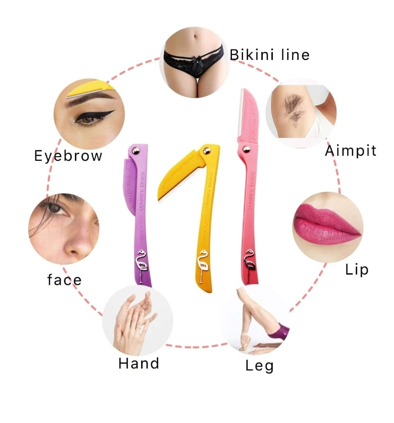 شفرة فيذر لتحديد الوجه وإزالة الشعر – FEATHER Facial Touch-Up Razor